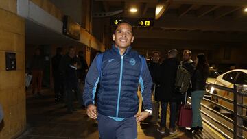 Llegada de Carlos Bacca a Sevilla. 