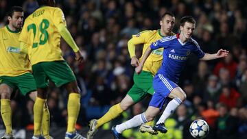 Josh McEachran, en noviembre de 2010, en un partido de la Champions League ante el Zilina eslovaco. 