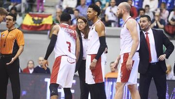El Montakit Fuenlabrada, durante un partido de la Liga Endesa ACB