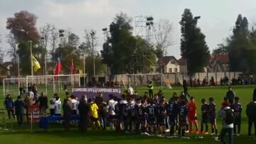 Para imitar: el pasillo de la Sub 13 de la U al campeón Colo Colo