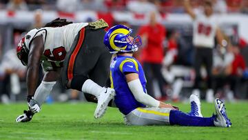 Kelly Stafford, the wife of L.A. Rams quarterback Matthew Stafford, is “Concerned, angry, sad, tired,” after the quarterback was put in concussion protocol