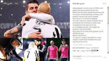 Zaza se despide de Morata: "La rivalidad nos hizo hermanos"