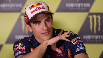 Márquez, satisfecho tras renovar con Honda.