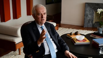 Colombian Finance Minister Jose Antonio Ocampo speaks during an interview with Reuters in Bogota, Colombia August 2, 2022. REUTERS/Vannessa Jimenez