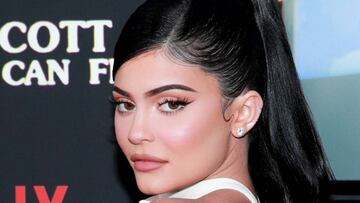 Kylie Jenner en la premiere de "Travis Scott: Look Mom I Can Fly" de Netflix, en el Barker Hangar; Santa Monica, California. Agosto 27, 2019.