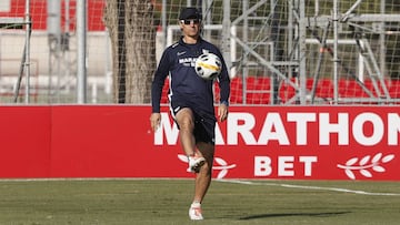 Lopetegui, en un entrenamiento. 