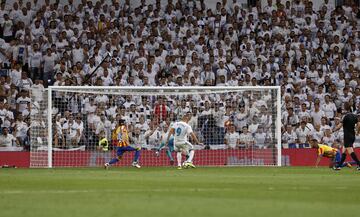 Benzema falló una clara ocasión de gol.