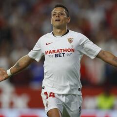 Chicharito anotó por primera vez con el Sevilla en la LaLiga