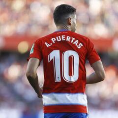 Puertas vuelve a ser el máximo goleador del Granada este año