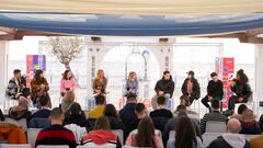 BENIDORM, SPAIN - JANUARY 24: A general view during a press conference ahead of the semifinals and final of the Benidorm Fest at Mirador del Castillo on January 24, 2022 in Benidorm, Spain.  The Benidorm Fest will take place on January 26, 27 and 29 in Benidorm (Alicante). This festival is the Spanish pre-selection for Eurovision 2022.  (Photo by Manuel Queimadelos Alonso/Getty Images)