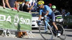 Nairo se mantiene octavo en la general y Egan en el puesto 18