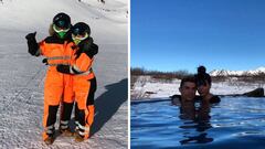 Im&aacute;genes de Cristiano Ronaldo y Georgina Rodr&iacute;guez durante una escapada a la nieve