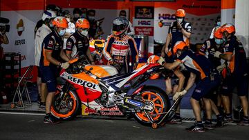 Espargaro Pol (spa), Repsol Honda Team, Honda RC213V, portrait during the Doha MotoGP at the Losail circuit from April 2 to 4, 2021 in Doha - Photo Studio Milagro / DPPI
 AFP7 
 04/04/2021 ONLY FOR USE IN SPAIN