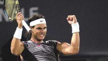 <b>PLETÓRICO. </b>Rafa Nadal ha mostrado su mejor tenis durante toda la semana en Montreal.