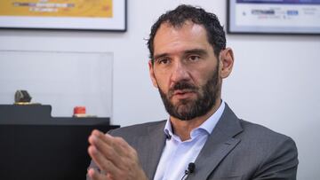 Jorge Garbajosa, durante una entrevista.