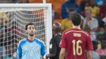 Arbeloa, con la camiseta de portero.