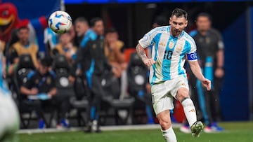 Leo Messi, en el partido contra Canadá.