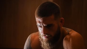 Aleksandre Topuria durante un entrenamiento.