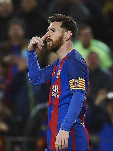 Lionel Messi dedicates goal to his nephew after phone signal celebration
