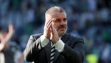 Ange Postecoglou, entrenador, tras un partido con el Celtic de Glasgow.