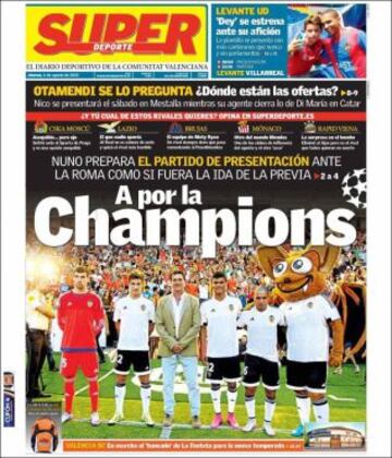 Portadas de la prensa deportiva