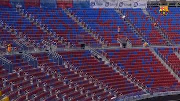 El Barça publica las imágenes de las obras del Camp Nou tras lo del Gamper: juzguen ustedes mismos