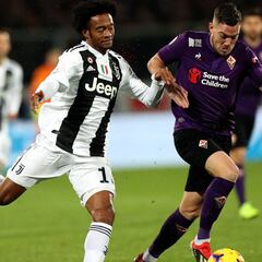 Juventus golea a la Fiore con una asistencia de Cuadrado
