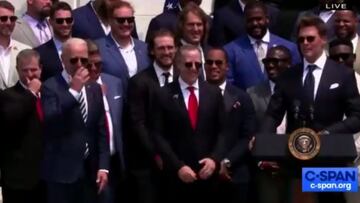 El recado de Brady a los que votaron a Trump en esta broma con Biden en la Casa Blanca