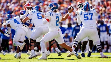 In NCAA Division I football, the Ole Miss Rebels host the Mississippi State Bulldogs in the annual Egg Bowl on Friday.