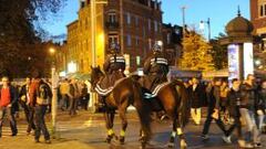 Presencia policial en Bruselas.