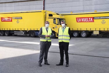 As¨ª se transporta toda la infraestructura de la Vuelta 2020
