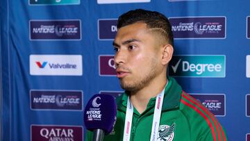 Orbelin Pineda of Mexico during the game Panama vs Mexico (Mexican National team), corresponding to Third Place of Final Four of the CONCACAF Nations League 2022-2023, at Allegiant Stadium, on June 18, 2023.
<br><br>
Orbelin Pineda de Mexico durante el partido Panama vs Mexico (Seleccion Mexicana), correspondiente por el Tercer Lugar de la Final Four de la Liga de Naciones CONCACAF 2022-2023, en el Allegiant Stadium, el 18 de junio de 2023.