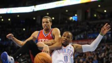 Russell Westbrook le dio una lección a Michael Carter-Williams.
