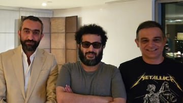 Mohamed El Assy, Turki Al Sheikh y Joao Gonçalves.