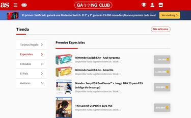 ¡Entra en AS GAMING CLUB y gana una NINTENDO SWITCH en el ranking mensual de marzo!