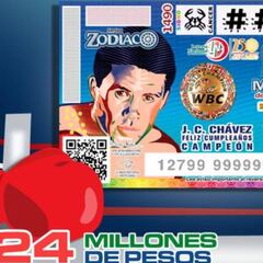 Lotería Nacional crea cachito de Julio César Chávez