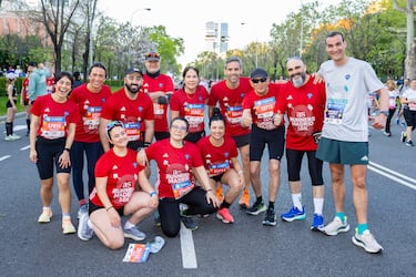 ‘AS Runners’, equipo de 44 corredores del Diario AS durante la Zurich Rock ‘n’ Roll Running Series.