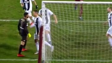 Va a traer cola... Cristiano y su primer lío en Italia: marca y se va directo a por el portero