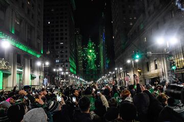 La ciudad de Philadelphia festej el triunfo que obtuvieron 40-22 ante los Kansas City Chiefs en el Super Bowl LIX. As se vivi.