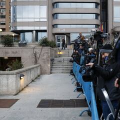 La entrada de Cristiano y Xabi Alonso en la Audiencia de Madrid