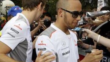 <b>SENSACIONES. </b>Lewis Hamilton no entendió las decisiones de McLaren en Albert Park, donde la victoria fue para Jenson Button.