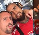 Ribéry a Vidal: "Para mí eres el mejor; un guerrero como pocos"