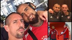 Ribéry a Vidal: "Para mí eres el mejor; un guerrero como pocos"