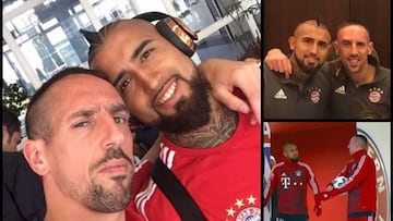 Ribéry a Vidal: "Para mí eres el mejor; un guerrero como pocos"