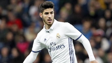 El futbolista del Real Madrid, Marco Asensio, durante un partido.