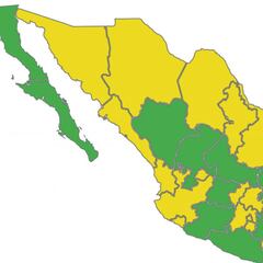 Semáforo COVID en México por estados: así queda el mapa del 21 de febrero al 6 de marzo 2022