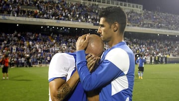 Nieto y Chechu Flores, tras perder ante el C&aacute;diz.