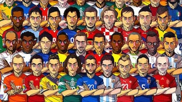 ¿A qué jugadores mexicanos ubicas en esta ilustración?