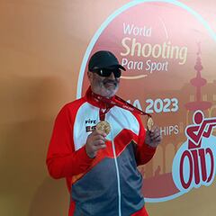 Ager Solabarrieta, doblete de oro en el Mundial de tiro paralímpico