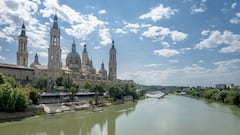 Imagen del río Ebro, a su paso por Zaragoza. Foto (Pixabay)